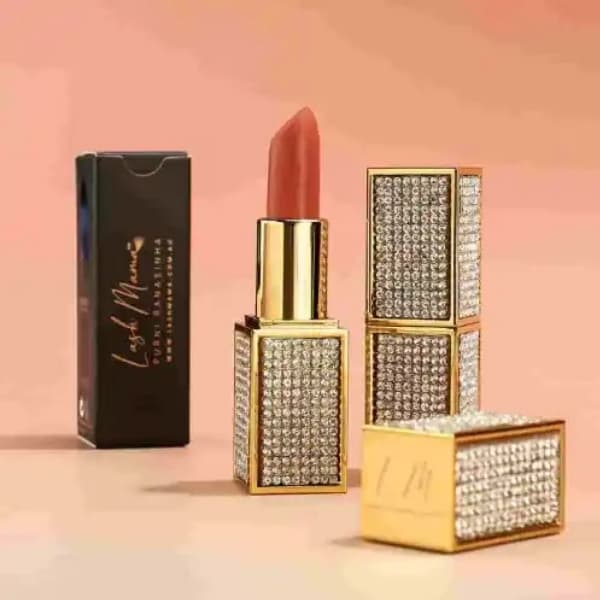 Lashmama Gold-Rhine-Stone Matte Lipstick